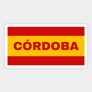 Córdoba City in Spanish Flag Colors Sticker